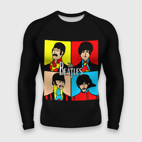 Мужской рашгард 3D с принтом The Beatles в Рязани,  |  | beatles | the beatles | битлз | битлс | битлы | группы | джон леннон | джордж харрисон | легенды | музыка | пол маккартни | ринго старр | рок