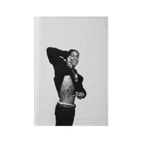 Обложка для паспорта матовая кожа с принтом A$AP ROCKY в Рязани, натуральная матовая кожа | размер 19,3 х 13,7 см; прозрачные пластиковые крепления | Тематика изображения на принте: aap | asap | mob | rap | rocky | testing | альбом | асап | банда | моб | раким | реп | роки | рэп | тестинг | эйсап | эсап