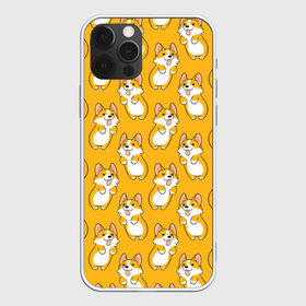 Чехол для iPhone 12 Pro Max с принтом Корги Паттерн 2 в Рязани, Силикон |  | Тематика изображения на принте: веселый | лапочка | милый | мимими | оранжевый | пес | песик | собака | счастье | щенок