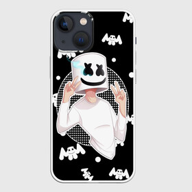 Чехол для iPhone 13 mini с принтом Marshmello в Рязани,  |  | alone | beautiful now | disc | dj | jockey | marshmallow | американский | диджей | дискотека | маршмэллоу | продюсер