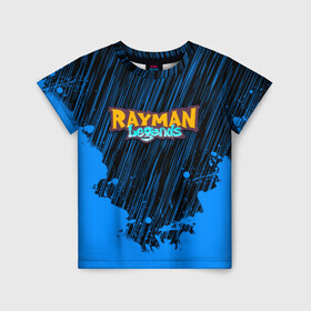 Детская футболка 3D с принтом RAYMAN LEGENDS в Рязани, 100% гипоаллергенный полиэфир | прямой крой, круглый вырез горловины, длина до линии бедер, чуть спущенное плечо, ткань немного тянется | legends rayman. | rayman | rayman legends | rayman legends ps4 | rayman origins