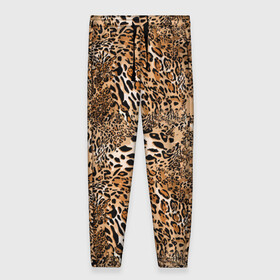Женские брюки 3D с принтом Леопард в Рязани, полиэстер 100% | прямой крой, два кармана без застежек по бокам, с мягкой трикотажной резинкой на поясе и по низу штанин. В поясе для дополнительного комфорта — широкие завязки | camouflage | cat | disguise | fashion | illustration | jungle | leopard | predator | skin | spots | style | wild | youth | графика | джунгли | дикий | иллюстрация | камуфляж | картинка | кошка | леопард | маскировка | мода | молодежная | пятна | рисунок |
