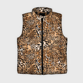 Женский жилет утепленный 3D с принтом Леопард в Рязани,  |  | camouflage | cat | disguise | fashion | illustration | jungle | leopard | predator | skin | spots | style | wild | youth | графика | джунгли | дикий | иллюстрация | камуфляж | картинка | кошка | леопард | маскировка | мода | молодежная | пятна | рисунок |