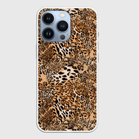 Чехол для iPhone 13 Pro с принтом Леопард в Рязани,  |  | camouflage | cat | disguise | fashion | illustration | jungle | leopard | predator | skin | spots | style | wild | youth | графика | джунгли | дикий | иллюстрация | камуфляж | картинка | кошка | леопард | маскировка | мода | молодежная | пятна | рисунок |