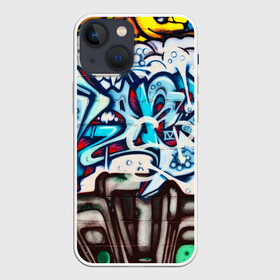 Чехол для iPhone 13 mini с принтом Graffiti в Рязани,  |  | grafity | paint | street art | urban | город | граффити | искусство | кирпичи | краски | рисунки | стена | улицы | уличное искусство