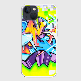 Чехол для iPhone 13 с принтом Неоновая кислота в Рязани,  |  | grafity | paint | street art | urban | город | граффити | искусство | кирпичи | краски | рисунки | стена | улицы | уличное искусство