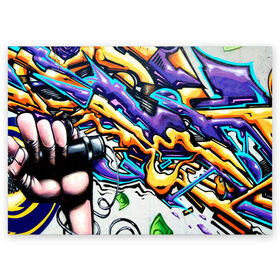 Поздравительная открытка с принтом NEON GRAFFITI в Рязани, 100% бумага | плотность бумаги 280 г/м2, матовая, на обратной стороне линовка и место для марки
 | Тематика изображения на принте: grafity | paint | street art | urban | город | граффити | искусство | кирпичи | краски | рисунки | стена | улицы | уличное искусство