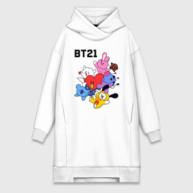 Платье-худи хлопок с принтом BT21 Mascots в Рязани,  |  | bangtan boys | bt21mascots | bts | chimmy | cooky | koya | mang | rj | shooky | tata | van