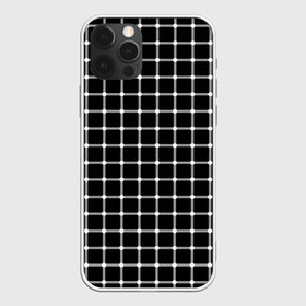 Чехол для iPhone 12 Pro Max с принтом Неуловимые серый точки в Рязани, Силикон |  | Тематика изображения на принте: иллюзия | кажется | квадраты | клетка | круги | линии | полосы | сетка | точки | ячейка