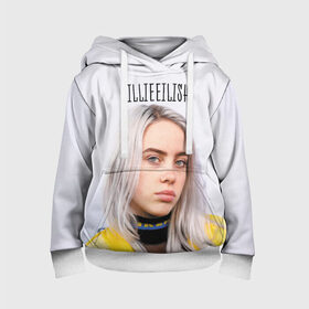 Детская толстовка 3D с принтом BillieEilish в Рязани, 100% полиэстер | двухслойный капюшон со шнурком для регулировки, мягкие манжеты на рукавах и по низу толстовки, спереди карман-кенгуру с мягким внутренним слоем | billie eilish | lovely | music | ocean eyes | pop | билли айлиш | девушка | музыка | океан | поп | эйлиш | элиш