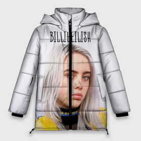 Женская зимняя куртка 3D с принтом BillieEilish в Рязани, верх — 100% полиэстер; подкладка — 100% полиэстер; утеплитель — 100% полиэстер | длина ниже бедра, силуэт Оверсайз. Есть воротник-стойка, отстегивающийся капюшон и ветрозащитная планка. 

Боковые карманы с листочкой на кнопках и внутренний карман на молнии | Тематика изображения на принте: billie eilish | lovely | music | ocean eyes | pop | билли айлиш | девушка | музыка | океан | поп | эйлиш | элиш