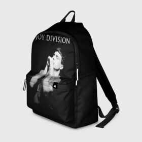 Рюкзак 3D с принтом Joy Division в Рязани, 100% полиэстер | лямки с регулируемой длиной, сверху петелька, чтобы рюкзак можно было повесить на вешалку. Основное отделение закрывается на молнию, как и внешний карман. Внутри два дополнительных кармана, один из которых закрывается на молнию. По бокам два дополнительных кармашка | Тематика изображения на принте: ian curtis | joy division | joy division unknown pleasures | love will tear us apart | группы | иэн кёртис | пост панк | рок