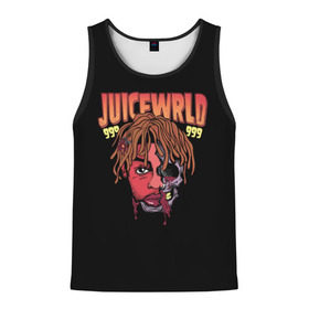 Мужская майка 3D с принтом Juice WRLD в Рязани, 100% полиэстер | круглая горловина, приталенный силуэт, длина до линии бедра. Пройма и горловина окантованы тонкой бейкой | Тематика изображения на принте: dreams | jucie | juice | lucid | rap | world | wrld | американский | ворлд | врлд | джус | реп | репер | рэп | рэпер