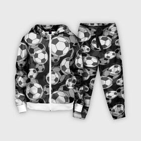 Детский костюм 3D с принтом Футбольные мячи в Рязани,  |  | balls | covering | fan | football | leather | s | soccer | sport | strength | болельщик | графика | иллюстрация | картинка | кожа | мода | мячи | покрытие | рисунок | сила | скорость | спорт | спортсмен | стиль | фанат | фон | футбол