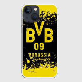 Чехол для iPhone 13 mini с принтом Боруссия Дортмунд в Рязани,  |  | borusse | borussia | borussia dortmund | bvb | dortmund | schwarzgelben | боруссия | боруссия дортмунд | бундеслига | германия | дортмунд | дортмундcкая боруссия | жёлто ченрые | форма | футбол | футболист | футбольная