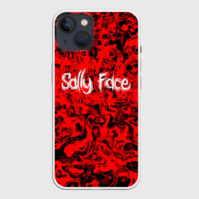 Чехол для iPhone 13 с принтом Sally Face Bloody в Рязани,  |  | cтикер | game | larry | mask | new | sally face | sf | ангел | без маски | гизмо | девид | девочка | игра | казнь | компьютер | кровь | лари | ларри | лицемер | логотип | мальчик | маска | молнии | мрачная | на лице | надпись
