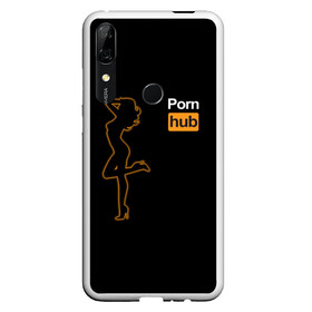 Чехол для Honor P Smart Z с принтом Pornhub (neon girl) в Рязани, Силикон | Область печати: задняя сторона чехла, без боковых панелей | Тематика изображения на принте: brazzers | видео | девушка | любовь | неон | свечение | силуэт | фигура | хаб | чувства