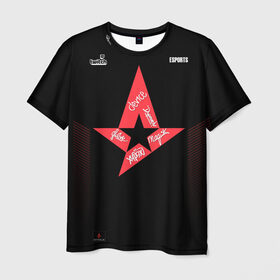 Мужская футболка 3D с принтом Astralis (Jersey 2019) в Рязани, 100% полиэфир | прямой крой, круглый вырез горловины, длина до линии бедер | 0x000000123 | 2019 | astralis | csgo | yersey | автограф | асталис | ксго