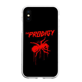 Чехол для iPhone XS Max матовый с принтом The Prodigy в Рязани, Силикон | Область печати: задняя сторона чехла, без боковых панелей | Тематика изображения на принте: 90 е | the prodigy | кит флинт | музыка | муравей | панк | рок | техно | электро