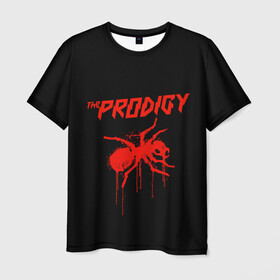 Мужская футболка 3D с принтом The Prodigy в Рязани, 100% полиэфир | прямой крой, круглый вырез горловины, длина до линии бедер | 90 е | the prodigy | кит флинт | музыка | муравей | панк | рок | техно | электро