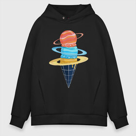 Мужское худи Oversize хлопок с принтом Space Ice Cream в Рязани, френч-терри — 70% хлопок, 30% полиэстер. Мягкий теплый начес внутри —100% хлопок | боковые карманы, эластичные манжеты и нижняя кромка, капюшон на магнитной кнопке | earth | express | futurama | galaxy | ice cream | moon | nasa | planet | space | star | world | астронавт | вселенная | гагарин | галактика | еда | звезда | звезды | земля | космонавт | космос | луна | мир | мороженое | н | наса | небо | планета