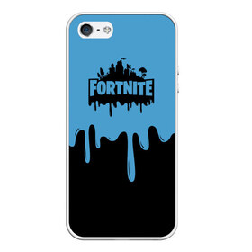 Чехол для iPhone 5/5S матовый с принтом FORTNITE - Black&Blue в Рязани, Силикон | Область печати: задняя сторона чехла, без боковых панелей | battlefield | counter strike | cs | cs go | csgo | dota | dota2 | exodus | fortnite | gta | kombat | metro | mortal | moscow | off white | place | pubg | supreme | trasher | vans | метро | москва