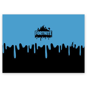 Поздравительная открытка с принтом FORTNITE - Black&Blue в Рязани, 100% бумага | плотность бумаги 280 г/м2, матовая, на обратной стороне линовка и место для марки
 | battlefield | counter strike | cs | cs go | csgo | dota | dota2 | exodus | fortnite | gta | kombat | metro | mortal | moscow | off white | place | pubg | supreme | trasher | vans | метро | москва