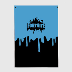 Постер с принтом FORTNITE - Black&Blue в Рязани, 100% бумага
 | бумага, плотность 150 мг. Матовая, но за счет высокого коэффициента гладкости имеет небольшой блеск и дает на свету блики, но в отличии от глянцевой бумаги не покрыта лаком | battlefield | counter strike | cs | cs go | csgo | dota | dota2 | exodus | fortnite | gta | kombat | metro | mortal | moscow | off white | place | pubg | supreme | trasher | vans | метро | москва