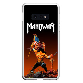 Чехол для Samsung S10E с принтом MANOWAR в Рязани, Силикон | Область печати: задняя сторона чехла, без боковых панелей | manowar | manowar 2019 | manowar warriors | manowar world | группа manowar | концерт manowar. | мановар