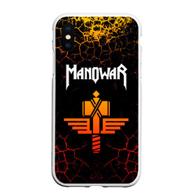 Чехол для iPhone XS Max матовый с принтом MANOWAR в Рязани, Силикон | Область печати: задняя сторона чехла, без боковых панелей | manowar | manowar 2019 | manowar warriors | manowar world | группа manowar | концерт manowar. | мановар