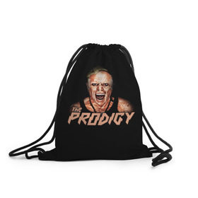 Рюкзак-мешок 3D с принтом The Prodigy в Рязани, 100% полиэстер | плотность ткани — 200 г/м2, размер — 35 х 45 см; лямки — толстые шнурки, застежка на шнуровке, без карманов и подкладки | prodigy | the | бигбит | брейкбит | дарование | кит флинт | максим реалити | продиджи | синтипанк | техно | чудо