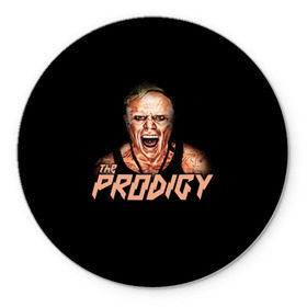 Коврик круглый с принтом The Prodigy в Рязани, резина и полиэстер | круглая форма, изображение наносится на всю лицевую часть | prodigy | the | бигбит | брейкбит | дарование | кит флинт | максим реалити | продиджи | синтипанк | техно | чудо