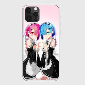 Чехол для iPhone 12 Pro с принтом Re:Zero. Рем и Рам в Рязани, силикон | область печати: задняя сторона чехла, без боковых панелей | Тематика изображения на принте: re zero | re:zero. жизнь с нуля в альтернативном мире | re:zero. жизнь с нуля в другом мире | rezero | аниме | манга | рем | рем и рам | эмилия