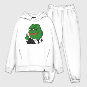 Мужской костюм хлопок OVERSIZE с принтом Pepe в Рязани,  |  | bad | dab | frog | good | kek | make pepe great again | pepe | sad | sad frog | vote for pepe | кек | лягушка | мем | мемы | пепе | со смыслом | фрог