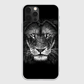 Чехол для iPhone 12 Pro Max с принтом Lion Art в Рязани, Силикон |  | акварель | арт | белый | взгляд | грива | дикий | живопись | зверь | искусство | король | кот | лев | львица | мазки | мощь | прайд | саванна | сила | царь | черный | шрам