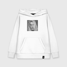 Детская толстовка хлопок с принтом Billie Eilish в Рязани, 100% хлопок | Круглый горловой вырез, эластичные манжеты, пояс, капюшен | bilie | billi | billie | eilish | eillish | elish | ellish | eyes | ocean | pop music | айлиш | алиш | били | билли | музыка | певица | поп | эйлиш | элиш