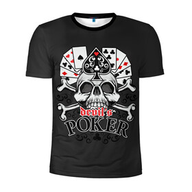 Мужская футболка 3D спортивная с принтом Poker в Рязани, 100% полиэстер с улучшенными характеристиками | приталенный силуэт, круглая горловина, широкие плечи, сужается к линии бедра | po | буны | веер | винтаж | графика | дизайн | игра | игральные | иллюстрация | казино | картинка | карты | кости | крести | масть | мода | надпись | орнамент | пики | покер | рисунок | сердце | символ | стиль