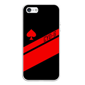 Чехол для iPhone 5/5S матовый с принтом CAYDE-6 ACE OF SPADES в Рязани, Силикон | Область печати: задняя сторона чехла, без боковых панелей | bungie | cayde 6 | cyd6 | destiny | destiny 2 | forsaken | gambit | hunter | titan | warlock | банги | варлок | габмит | дестини | дестини 2 | зур | кейд | кейд 6 | отвергнутые | охотник | титан | туз