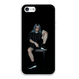 Чехол для iPhone 5/5S матовый с принтом Billie Eilish в Рязани, Силикон | Область печати: задняя сторона чехла, без боковых панелей | ailish | billi | billie eilish | bury a friend | copycat | crown | dont smile at me | lovely | music | my boy | party favor | pop | били | билли айлиш | музыка | певица | поп | эйлиш