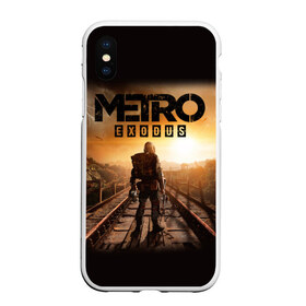 Чехол для iPhone XS Max матовый с принтом Metro Exodus в Рязани, Силикон | Область печати: задняя сторона чехла, без боковых панелей | Тематика изображения на принте: 2019 | 2020 | 2033 | exodus | game | horror | last | light | metro | redux | survival | yelow | боке | градиент | детская | желтый | зомби | игра | игры | метро | монстр | надпись | неон | новинка | постапокалипсис | постапокалиптика | темная