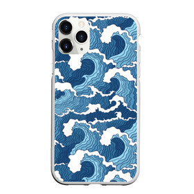 Чехол для iPhone 11 Pro Max матовый с принтом Морские волны в Рязани, Силикон |  | background | blue | drawing | element | fashion | foam | graphics | illustration | ocean | picture | sea | storm | style | water | waves | wind | ветер | вода | волны | графика | иллюстрация | картинка | мода | море | морские | океан | пена | ри