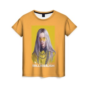 Женская футболка 3D с принтом Billie Eilish в Рязани, 100% полиэфир ( синтетическое хлопкоподобное полотно) | прямой крой, круглый вырез горловины, длина до линии бедер | at | billie | don’t | eilish | electronic | eyes | me | music | ocean | pirate | smile | synthpop | usa | айлиш | билли | музыка | пайрэт | синти поп | сша | электронная | электропоп