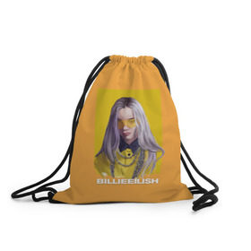 Рюкзак-мешок 3D с принтом Billie Eilish в Рязани, 100% полиэстер | плотность ткани — 200 г/м2, размер — 35 х 45 см; лямки — толстые шнурки, застежка на шнуровке, без карманов и подкладки | at | billie | don’t | eilish | electronic | eyes | me | music | ocean | pirate | smile | synthpop | usa | айлиш | билли | музыка | пайрэт | синти поп | сша | электронная | электропоп