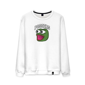 Мужской свитшот хлопок с принтом Pepe в Рязани, 100% хлопок |  | bad | dab | frog | good | kek | make pepe great again | pepe | sad | sad frog | vote for pepe | кек | лягушка | мем | мемы | пепе | со смыслом | фрог