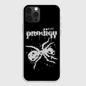 Чехол для iPhone 12 Pro с принтом The Prodigy логотип в Рязани, силикон | область печати: задняя сторона чехла, без боковых панелей | 2019 | album | art | break | dance | logo | music | prodigy | брейк | граффити | группа | заставка | лого | логотип | музыка | муравей | новый альбом | обложка альбома | продиджи