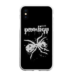 Чехол для iPhone XS Max матовый с принтом The Prodigy логотип в Рязани, Силикон | Область печати: задняя сторона чехла, без боковых панелей | Тематика изображения на принте: 2019 | album | art | break | dance | logo | music | prodigy | брейк | граффити | группа | заставка | лого | логотип | музыка | муравей | новый альбом | обложка альбома | продиджи