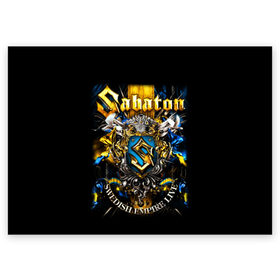 Поздравительная открытка с принтом Sabaton в Рязани, 100% бумага | плотность бумаги 280 г/м2, матовая, на обратной стороне линовка и место для марки
 | Тематика изображения на принте: heavy metal | metal | sabaton | группы | метал | музыка | пауэр метал | рок | сабатон | хэви метал