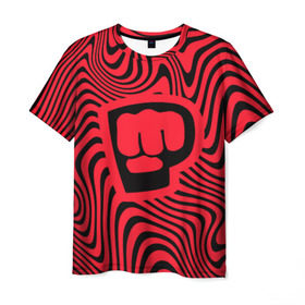 Мужская футболка 3D с принтом PewDiePie Logo в Рязани, 100% полиэфир | прямой крой, круглый вырез горловины, длина до линии бедер | bro fist | pdp. | pewdiepie | блоггер | логотип | пьюдипай | ютуб | ютубер