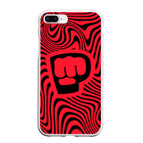 Чехол для iPhone 7Plus/8 Plus матовый с принтом PewDiePie Logo в Рязани, Силикон | Область печати: задняя сторона чехла, без боковых панелей | Тематика изображения на принте: bro fist | pdp. | pewdiepie | блоггер | логотип | пьюдипай | ютуб | ютубер