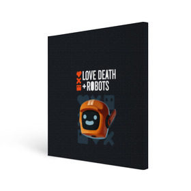 Холст квадратный с принтом Love, Death & Robots в Рязани, 100% ПВХ |  | cartoon | death | fantasy | heavy | horror | metal | miller | netflix | robots | tim | witness | любовь | миллер | мультфильм | робот | роботы | тим | ужасы | фэнтези